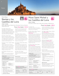 Nantes y los Castillos del Loira Mont Saint Michel y los