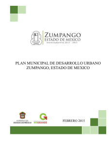 plan municipal de desarrollo urbano zumpango, estado de mexico