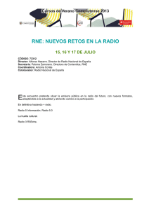 rne: nuevos retos en la radio - Universidad Complutense de Madrid