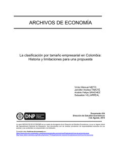 La clasificación por tamaño empresarial en Colombia