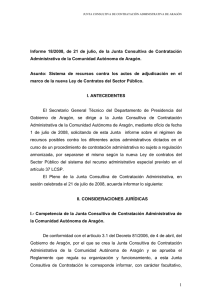 Informe 18/2008 - Gobierno de Aragón