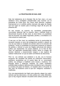 11- EDITORIAL XI-LA FRUSTRACIÓN DE SAN JOSÉ
