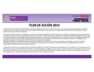 Plan de Acción Institucional 2014