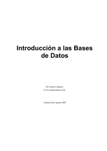 Introducción a las Bases de Datos