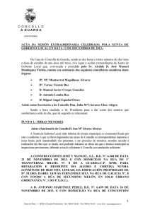 Acta de Xunta de Goberno Local do 12 de decembro de 2013