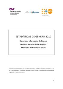 estadísticas de género 2010