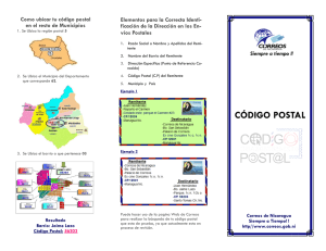 código postal - Correos de Nicaragua