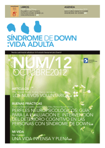 OCTUBRE2012 - Síndrome de Down Vida Adulta