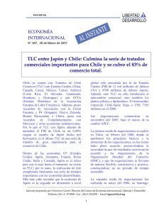 TLC entre Japón y Chile: Culmina la serie de tratados comerciales