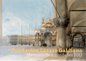 Memoria de actividades - Museo Lázaro Galdiano