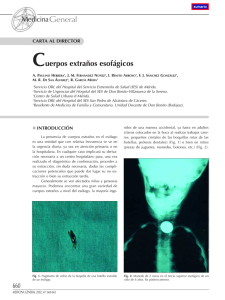 Cuerpos extraños esofágicos - Revista Medicina General y de Familia