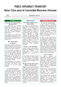 Boletín Informativo Marzo 2015 - Secretaría de Relaciones Exteriores