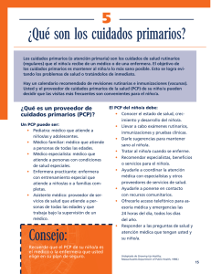 ¿Qué son los cuidados primarios? Consejo: