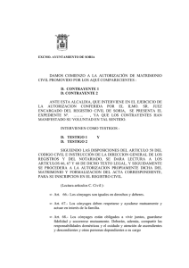 Guión de la Ceremonia - Ayuntamiento de Soria