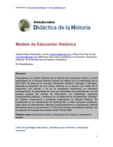 Modelo de Educación Histórica