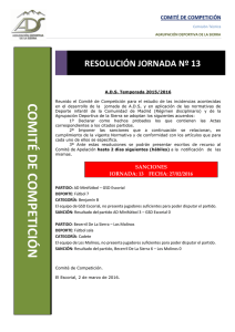 comité de competición - Agrupación Deportiva de la Sierra