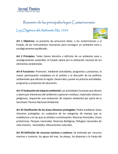 Resumen de las principales leyes Costarricenses