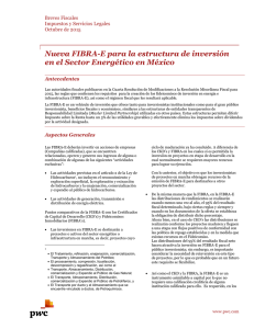 Nueva FIBRA-E para la estructura de inversión en el Sector