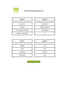 grupos liga martes fase i 2012-2013