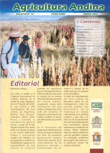 Agricultura Andina Nº 10