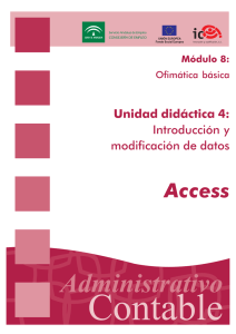 Base de datos: Access