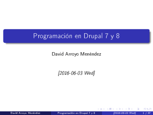 Programación en Drupal 7 y 8