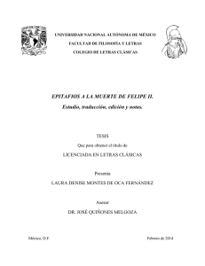 tesis: epitafios a la muerte de felipe ii estudio, traducción, edición y
