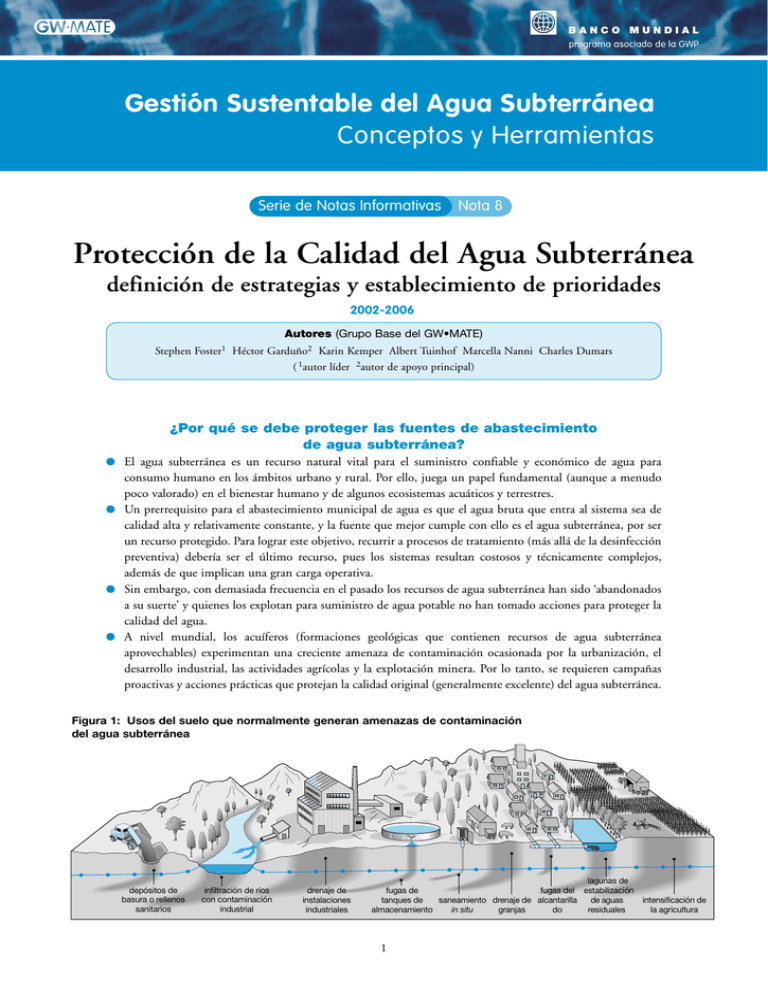 Protección De La Calidad Del Agua Subterránea