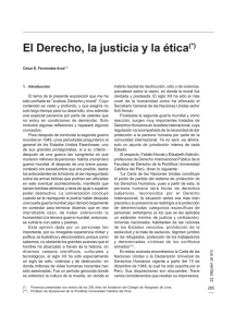 El Derecho, la justicia y la ética(*) - Revistas PUCP