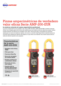 Pinzas amperimétricas de verdadero valor eficaz Serie