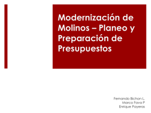 Modernización de Molinos – Planeo y Preparación de