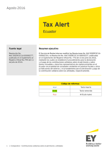 Tax Alert - Comparativo - Contribuciones solidarias sobre el
