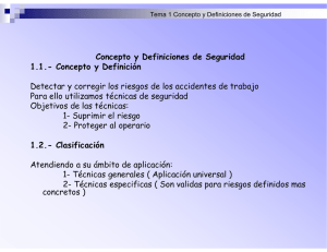 Concepto y Definiciones de Seguridad 1.1.