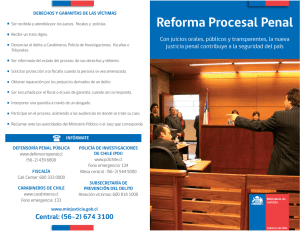 Reforma Procesal Penal - Ministerio de Justicia