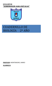 cuadernillo de biología 2º año - Colegio Gobernador Juan José Silva