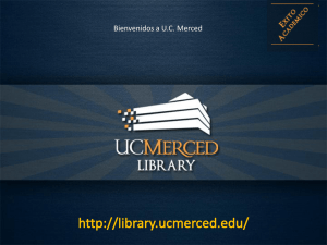 Bienvenidos a UC Merced