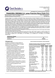 FINANCIERA CREDINKA S.A. (antes Financiera Nueva Visión S.A.)