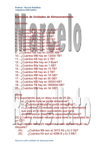 Ejercicios de Unidades de Almacenamiento