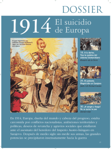 1914. El suicidio de Europa