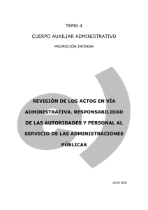 tema 4 cuerpo auxiliar administrativo revisión de los actos en vía