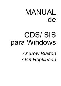 CDS/ISIS HANDBOOK