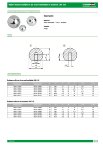 06247 Botones esféricos de acero inoxidable o aluminio