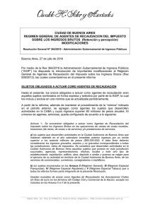 CIUDAD DE BUENOS AIRES REGIMEN GENERAL DE AGENTES