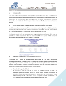 sector cafetalero - Asociación Bancaria de Guatemala