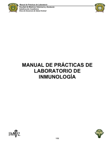 Manual de Prácticas de Laboratorio de Inmunología. Facultad