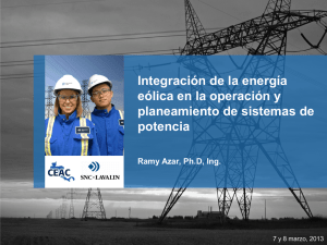 Integración de la energía eólica en la operación y planeamiento de