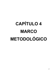 CAPÍTULO 4 MARCO METODOLÓGICO