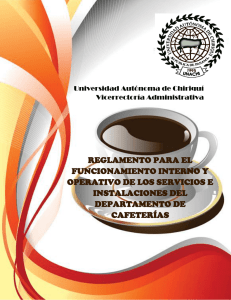 Reglamento de las Cafeterías - Universidad Autónoma de Chiriquí