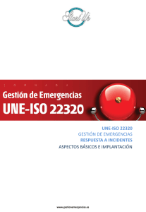 Diapositiva 0 - Start Up - Gestion de Emergencias. ISO 22320
