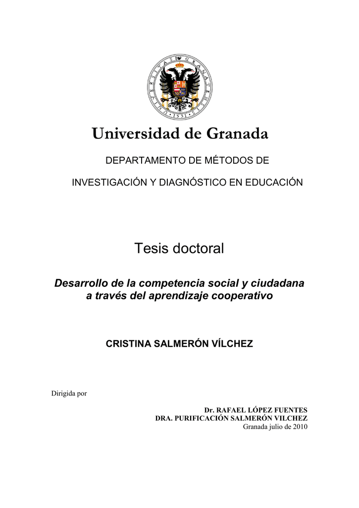 Tesis Doctoral - Universidad De Granada